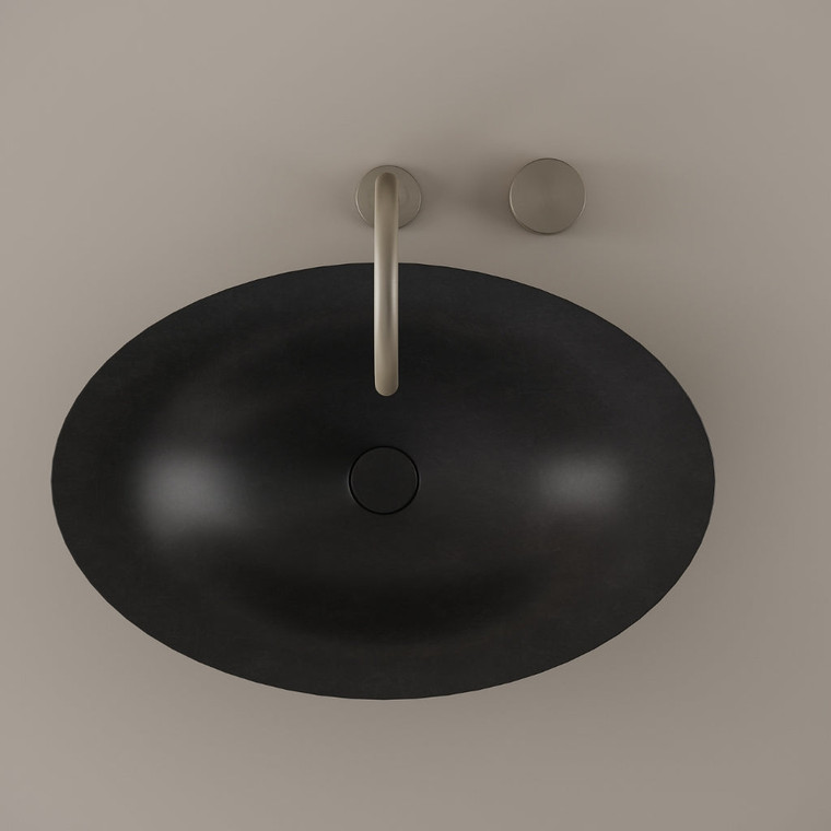 Flared Concrete Vessel Sink 24" x 15"
