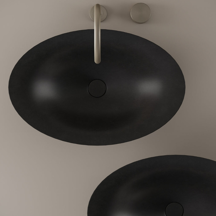 Flared Concrete Vessel Sink 24" x 15"