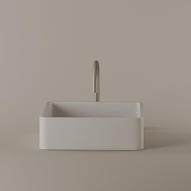 Square Concrete Vessel Sink 15" x 15"