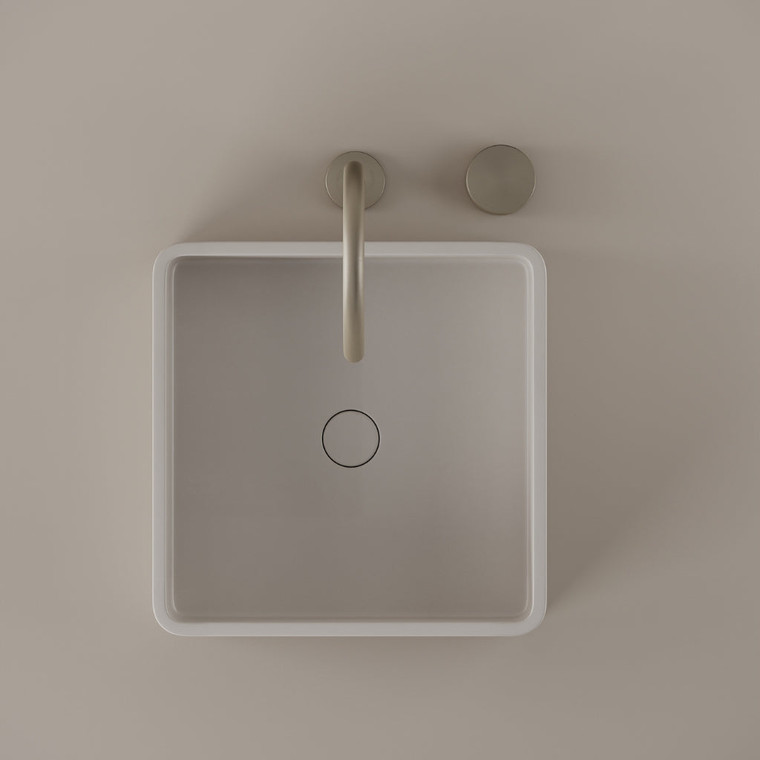 Square Concrete Vessel Sink 15" x 15"