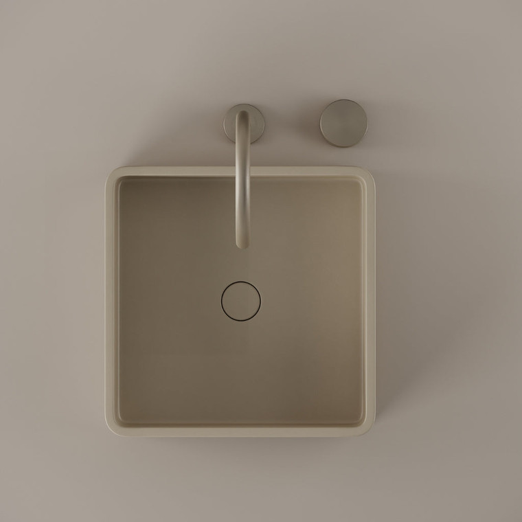 Square Concrete Vessel Sink 15" x 15"