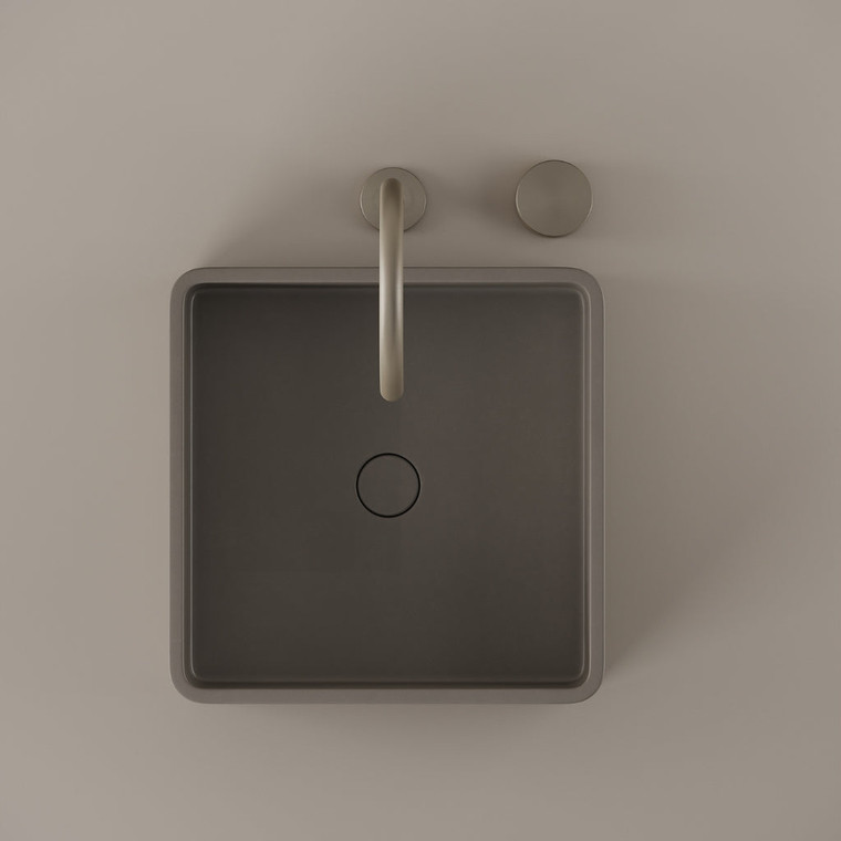 Square Concrete Vessel Sink 15" x 15"