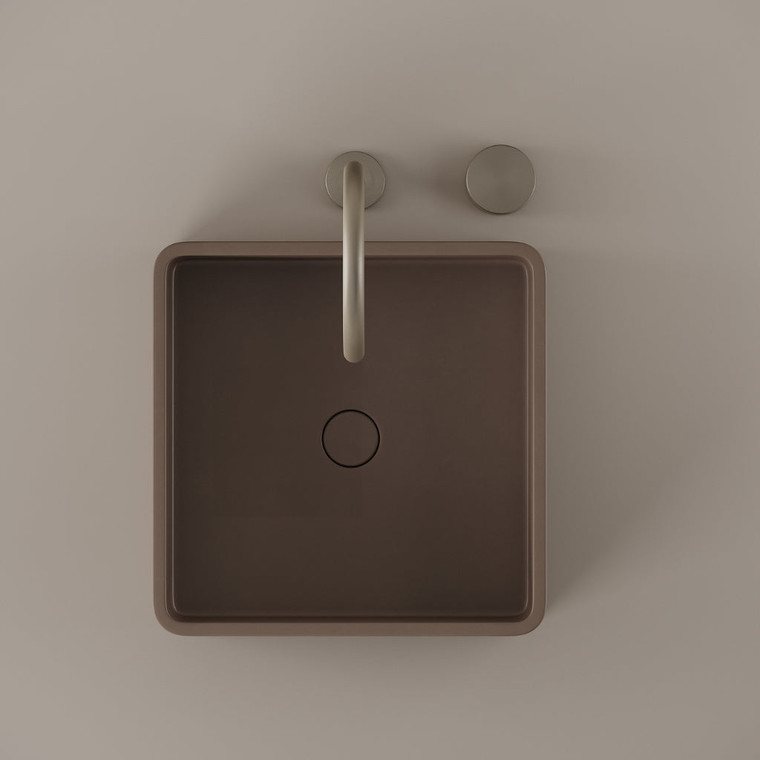 Square Concrete Vessel Sink 15" x 15"