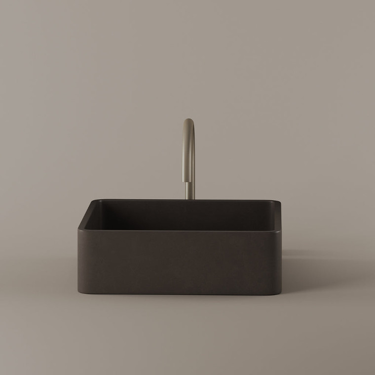 Square Concrete Vessel Sink 15" x 15"