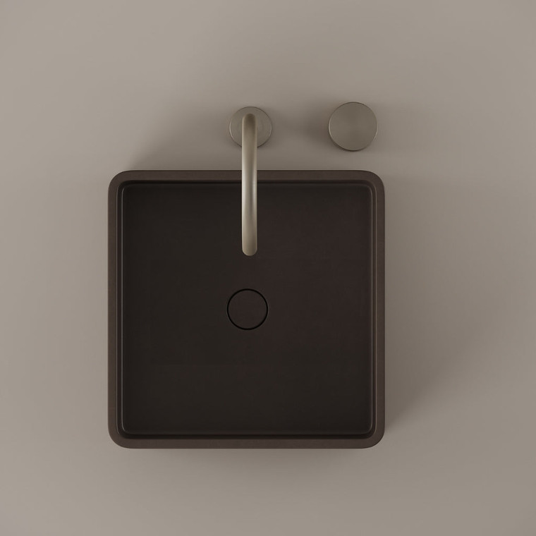 Square Concrete Vessel Sink 15" x 15"