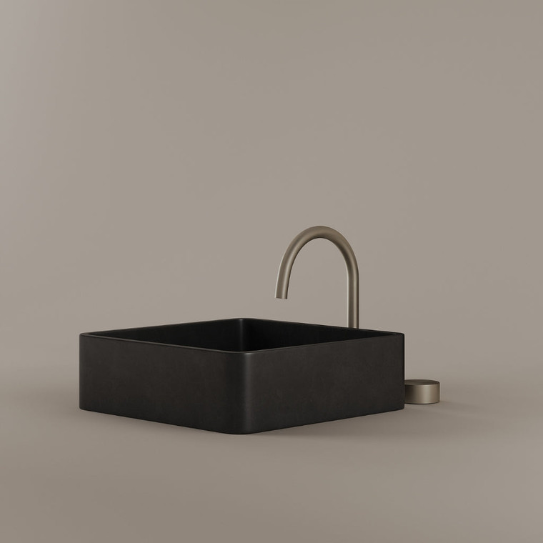 Square Concrete Vessel Sink 15" x 15"