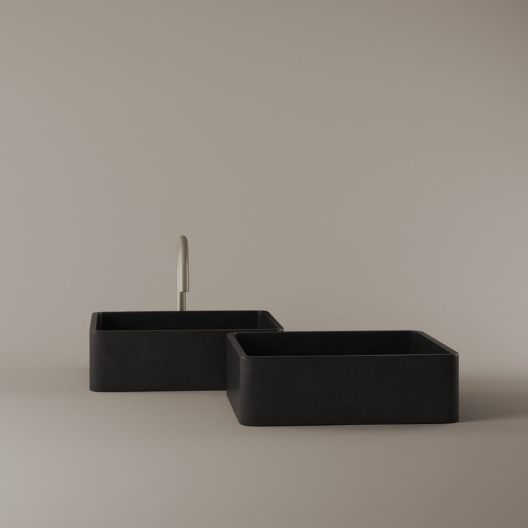 Square Concrete Vessel Sink 15" x 15"