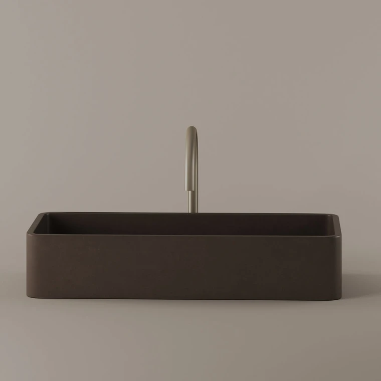 Concrete Vessel Sink 24" x 11"