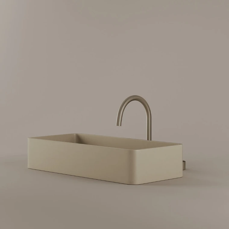 Concrete Vessel Sink 24" x 11"