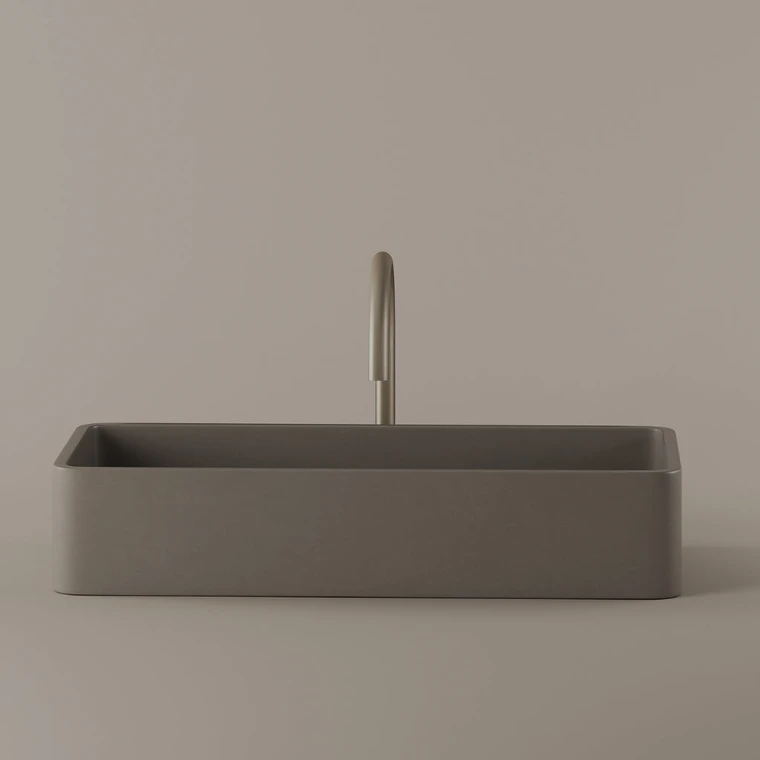 Concrete Vessel Sink 24" x 11"