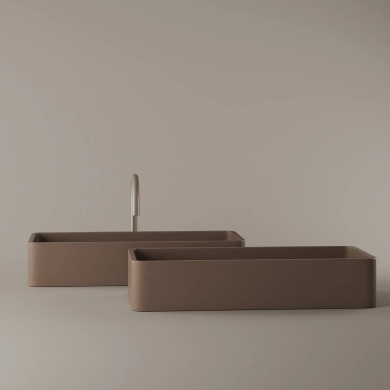 Concrete Vessel Sink 24" x 11"