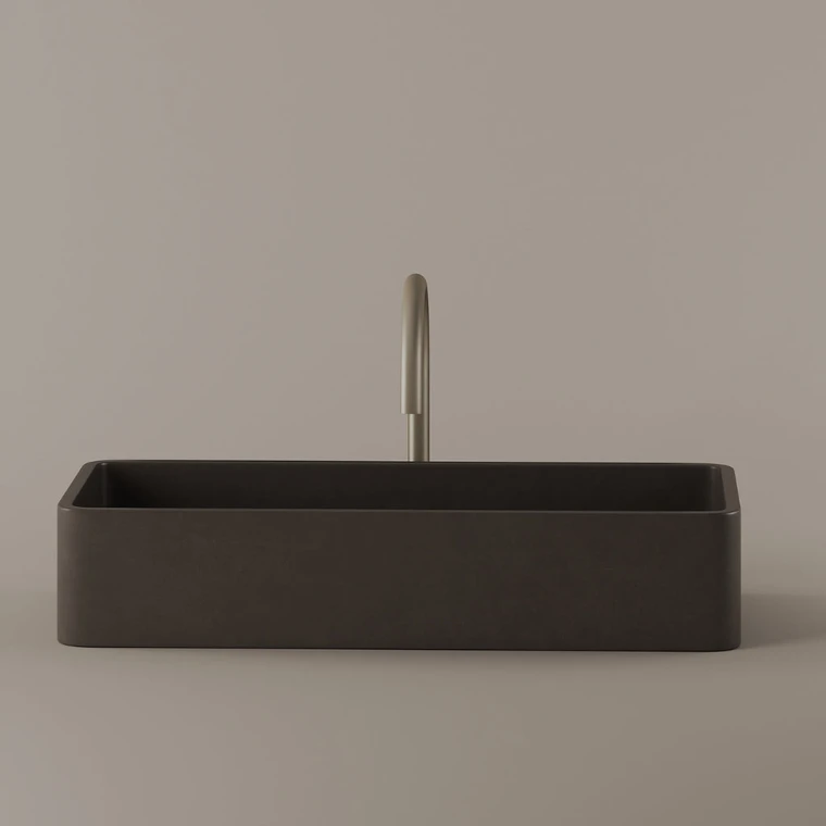 Concrete Vessel Sink 24" x 11"