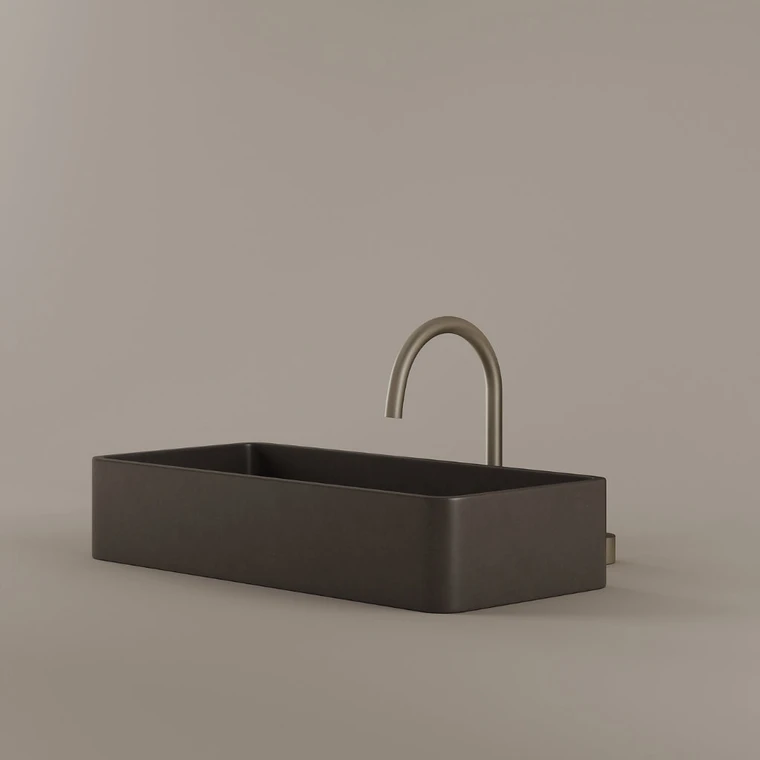 Concrete Vessel Sink 24" x 11"