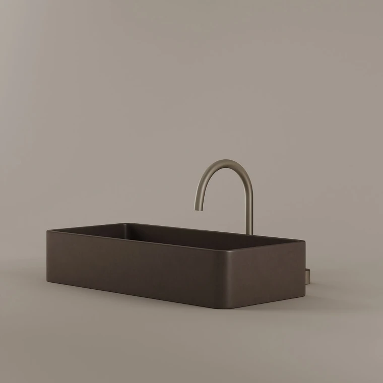 Concrete Vessel Sink 24" x 11"