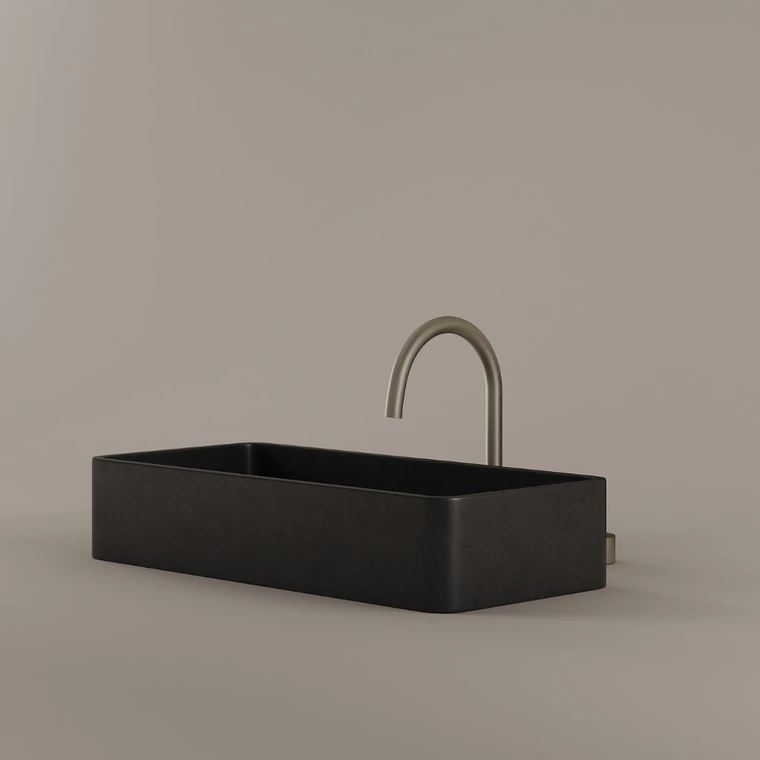 Concrete Vessel Sink 24" x 11"
