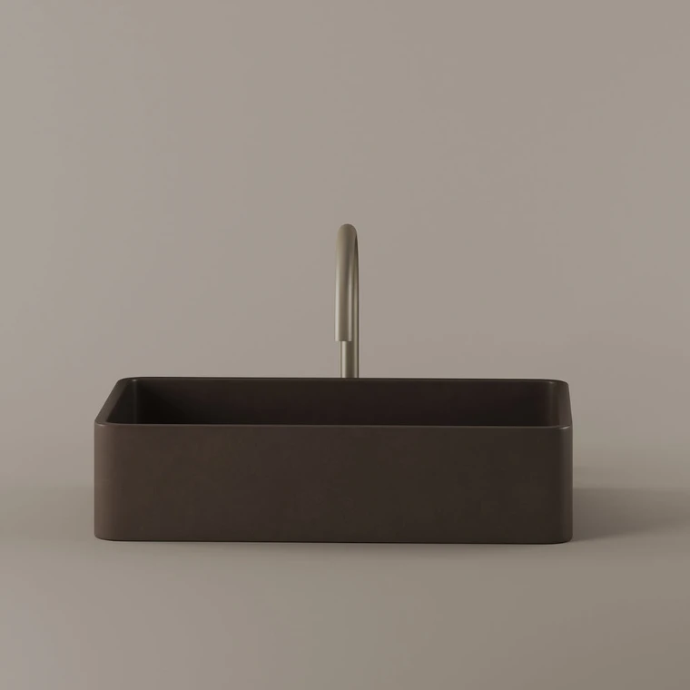 Rectangular Concrete Vessel Sink 20" x 13"