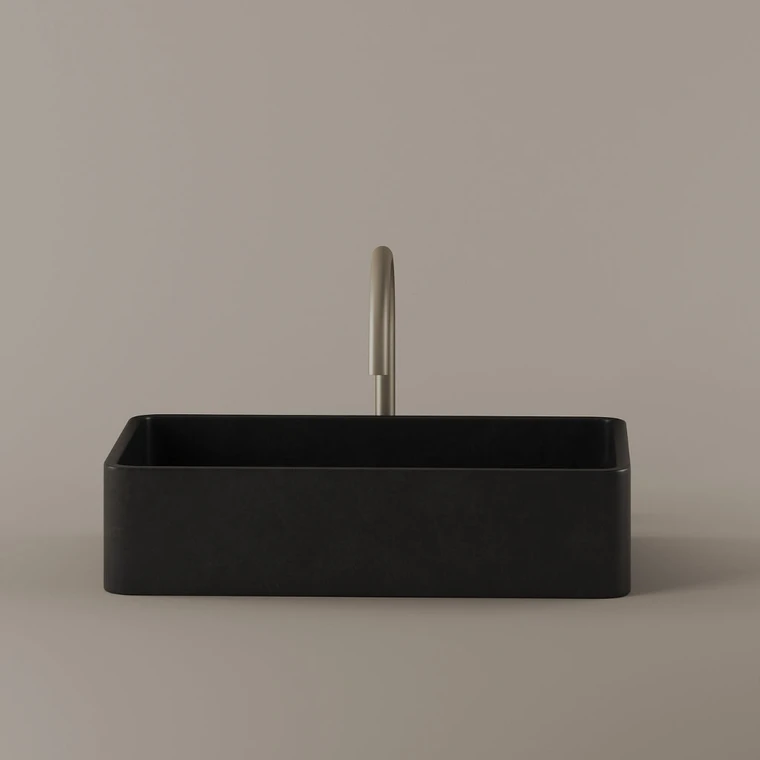 Rectangular Concrete Vessel Sink 20" x 13"