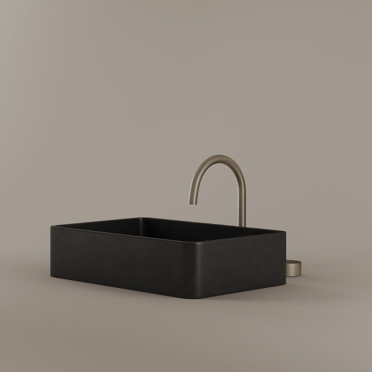 Rectangular Concrete Vessel Sink 20" x 13"