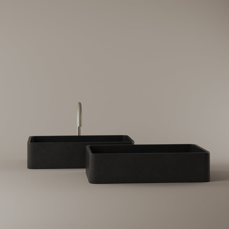 Rectangular Concrete Vessel Sink 20" x 13"