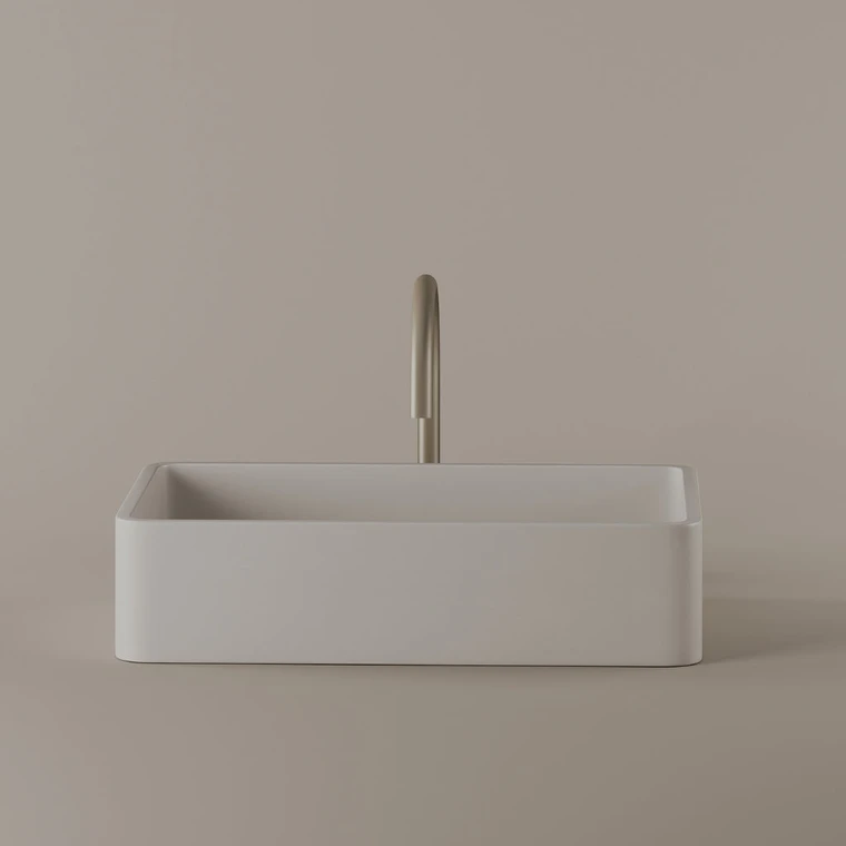 Rectangular Concrete Vessel Sink 20" x 13"
