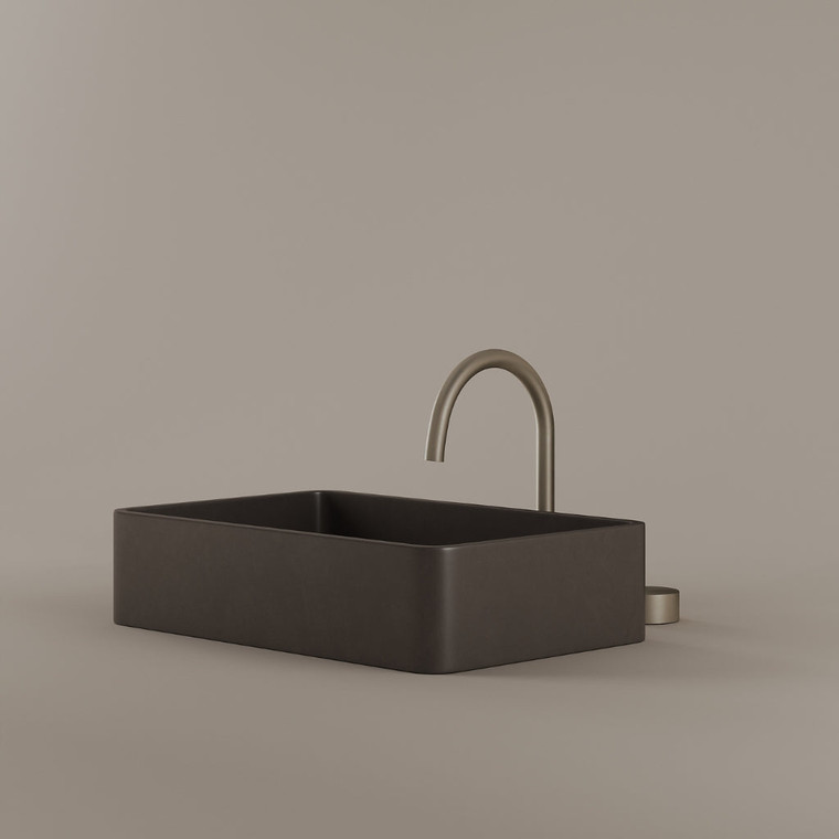 Rectangular Concrete Vessel Sink 20" x 13"