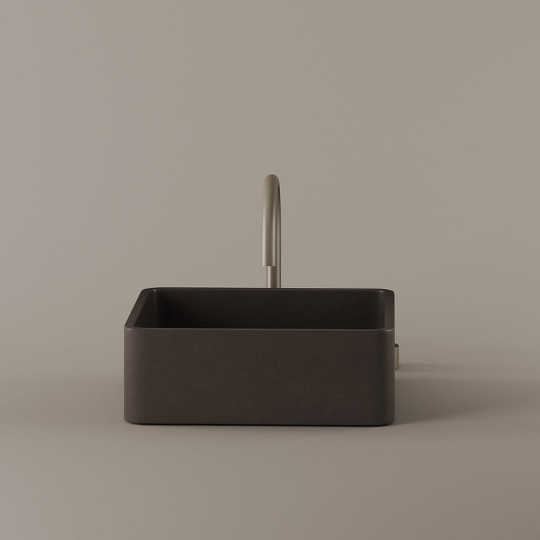 Square Concrete Vessel Sink 14" x 14"