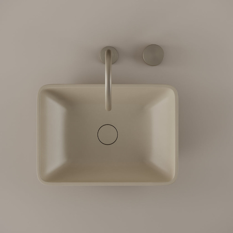 Rectangular Concrete Vessel Sink 18" x 13"
