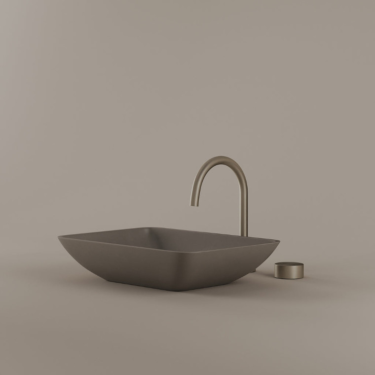 Rectangular Concrete Vessel Sink 18" x 13"