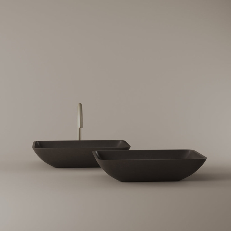 Rectangular Concrete Vessel Sink 18" x 13"