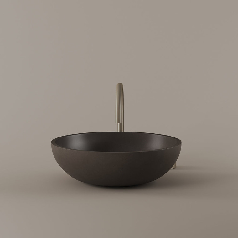 Round Concrete Vessel Sink 16"