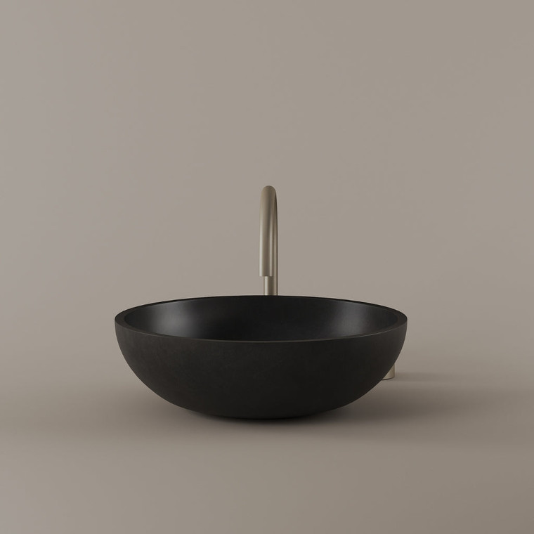Round Concrete Vessel Sink 16"
