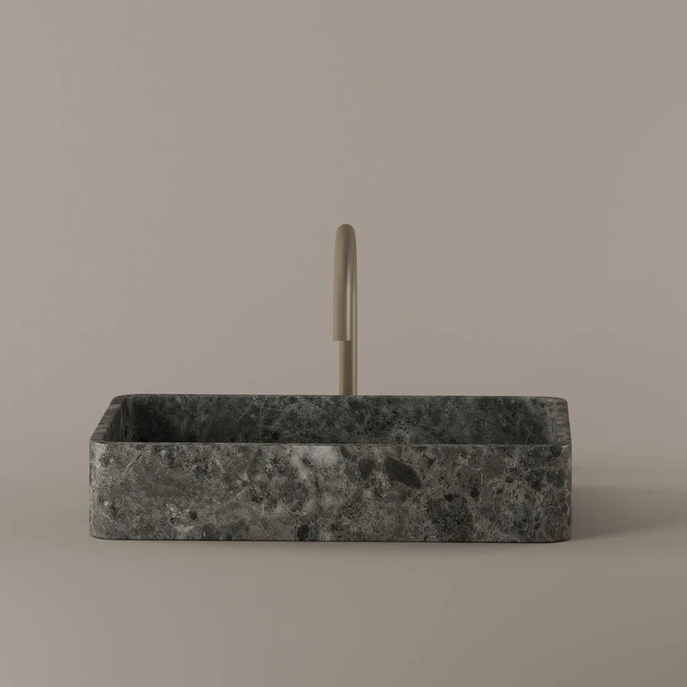 Rectangular Marble Vessel Sink 20" x 13"