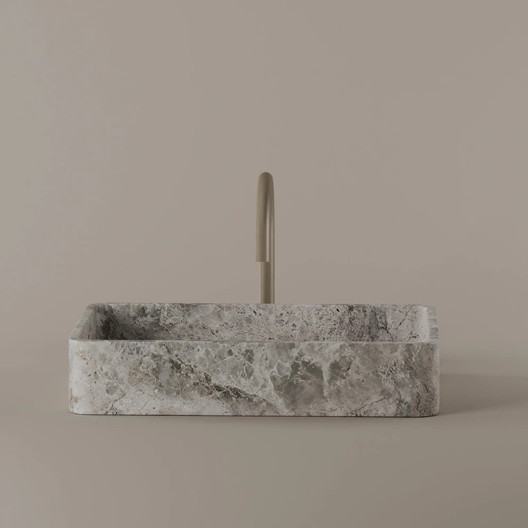 Rectangular Marble Vessel Sink 20" x 13"