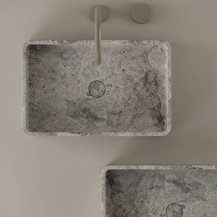Rectangular Marble Vessel Sink 20" x 13"
