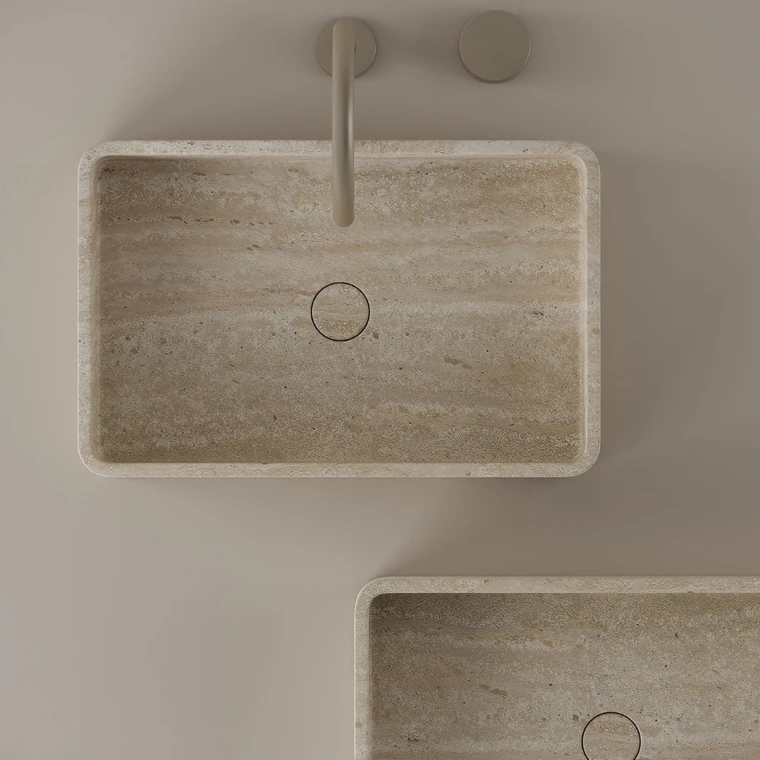 Rectangular Marble Vessel Sink 20" x 13"