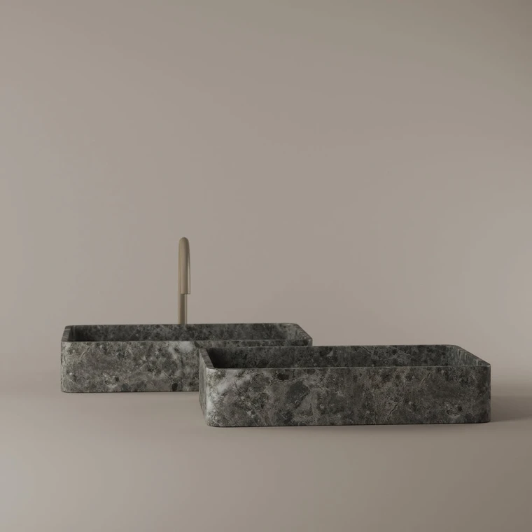 Rectangular Marble Vessel Sink 20" x 13"