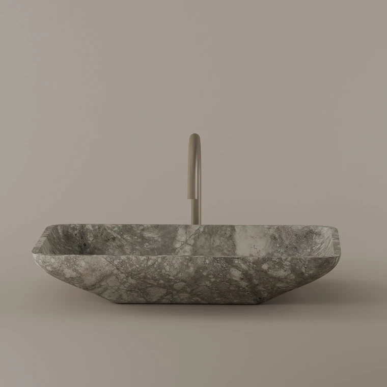 Rectangular Marble Vessel Sink 22" x 15"
