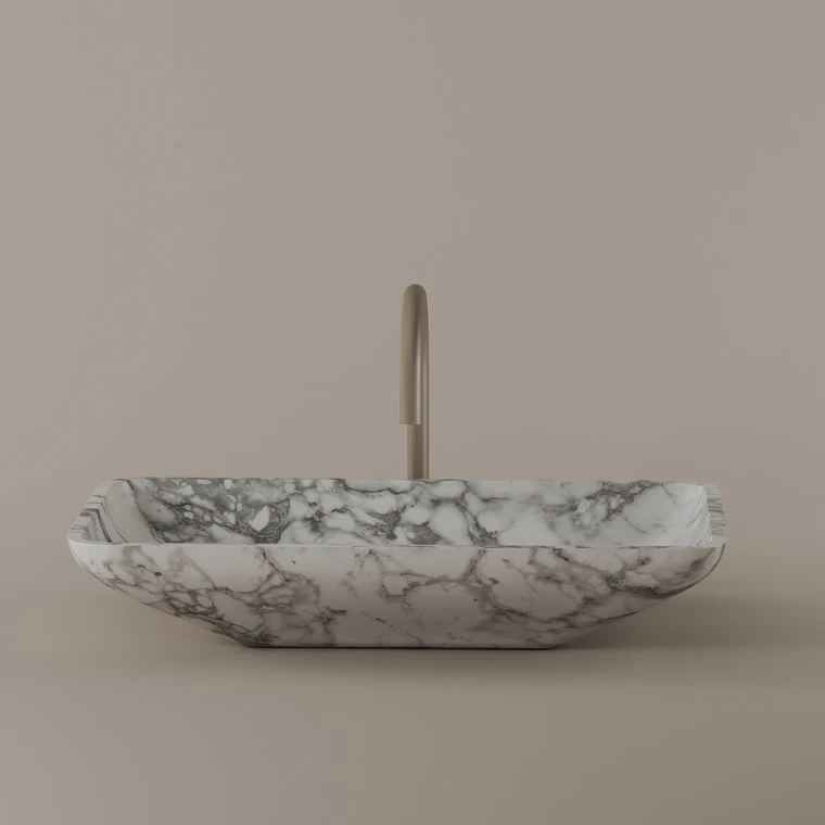 Rectangular Marble Vessel Sink 22" x 15"