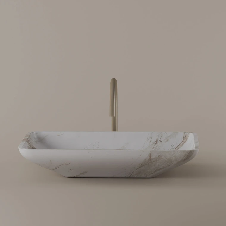 Rectangular Marble Vessel Sink 22" x 15"