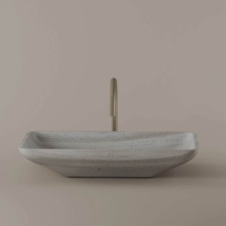 Rectangular Marble Vessel Sink 22" x 15"