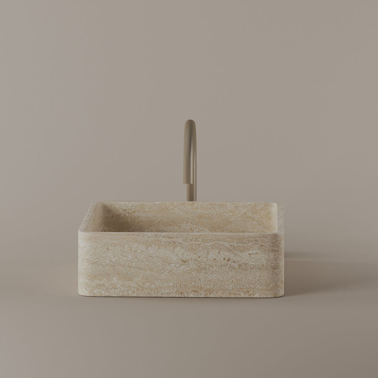 Square Marble Vessel Sink 15" x 15"