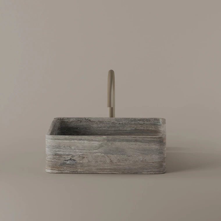 Square Marble Vessel Sink 15" x 15"