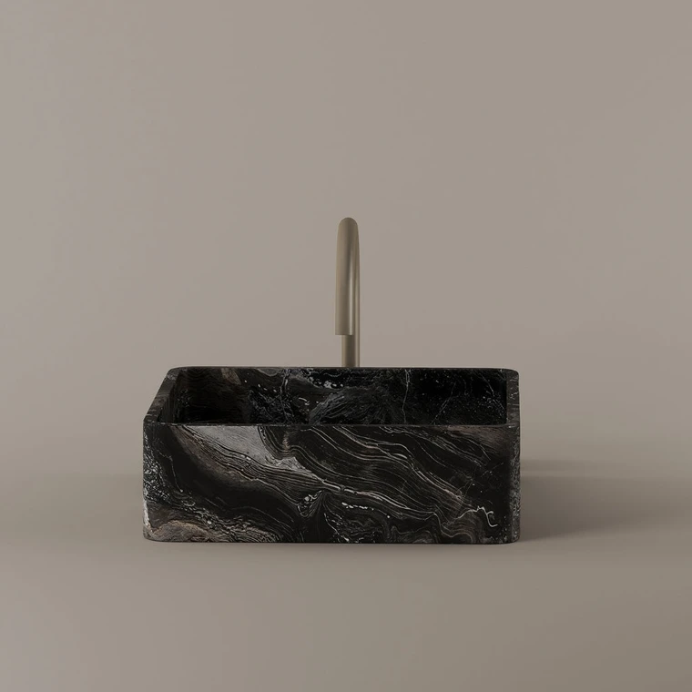 Square Marble Vessel Sink 15" x 15"