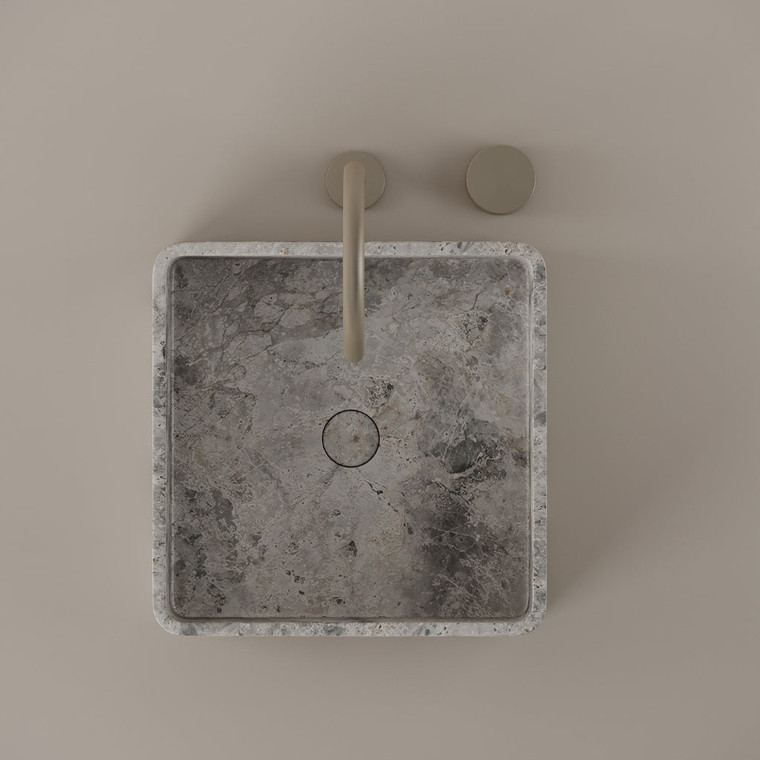 Square Marble Vessel Sink 15" x 15"