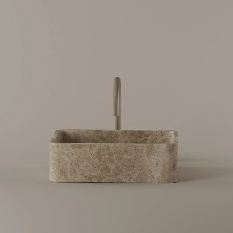 Marble Vessel Sink 16" x 11"