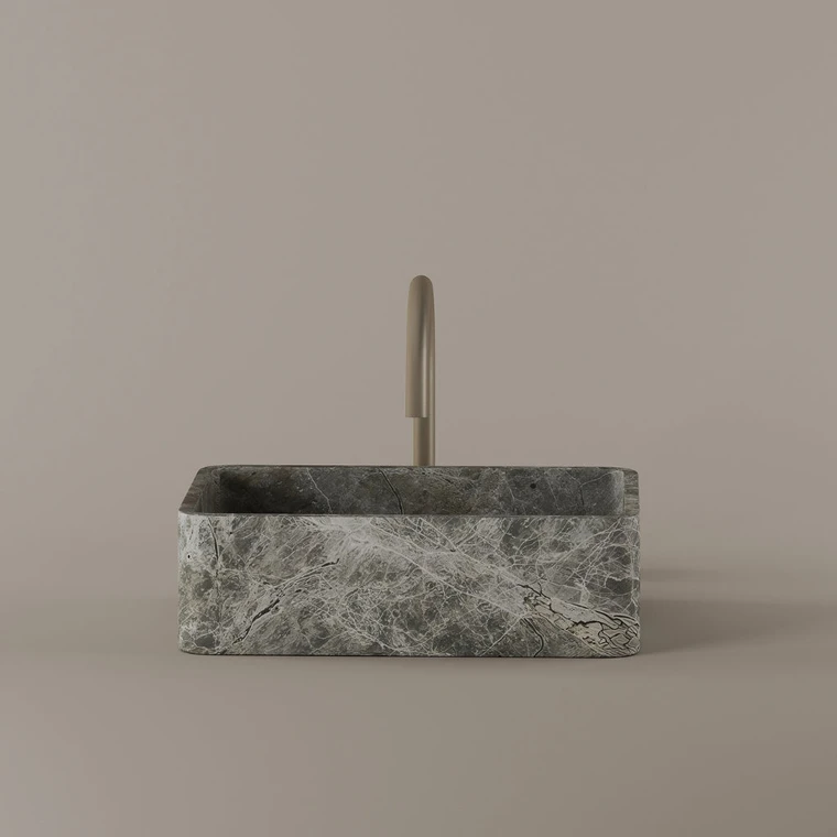 Marble Vessel Sink 16" x 11"