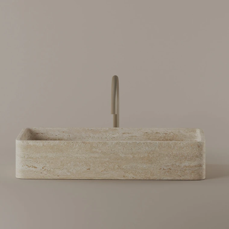 Marble Vessel Sink 24" x 11"