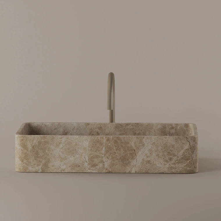 Marble Vessel Sink 24" x 11"