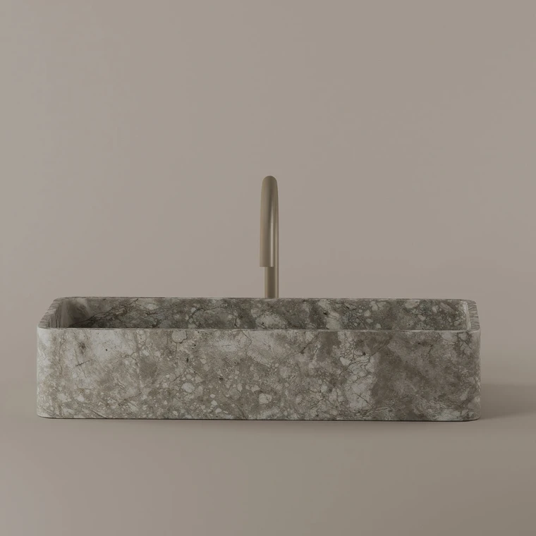 Marble Vessel Sink 24" x 11"