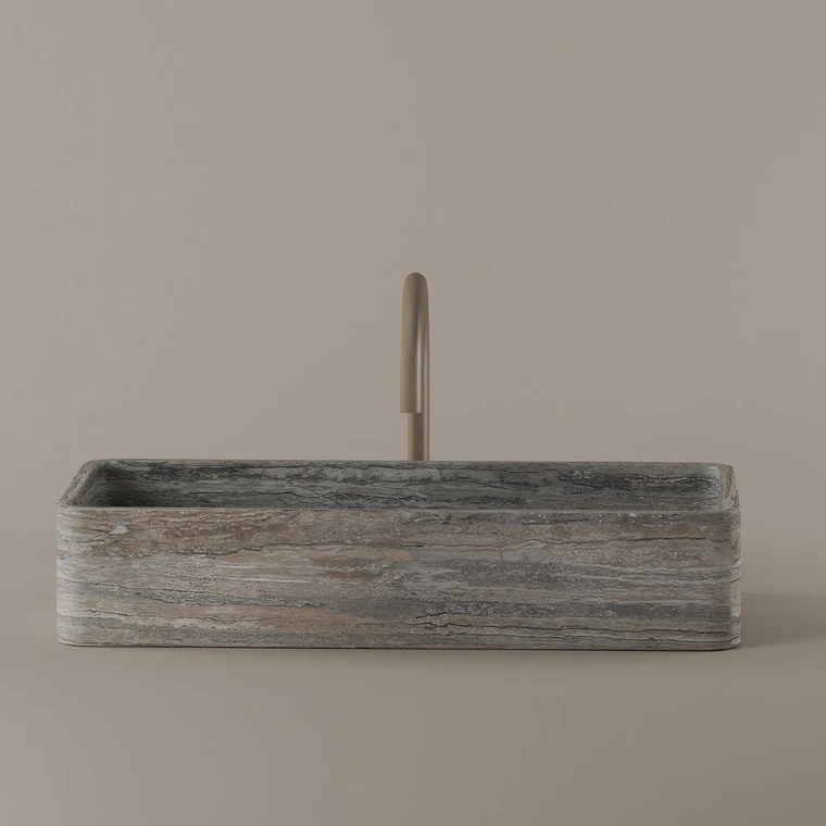 Marble Vessel Sink 24" x 11"